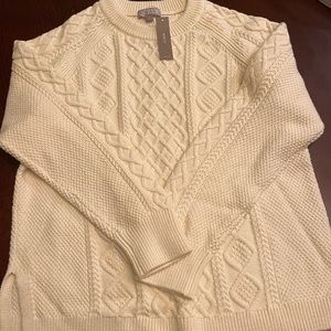 NWT White J Crew Sweater
